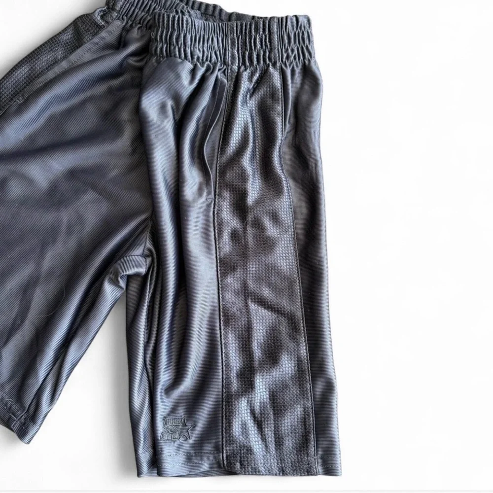 Starter Boys Grey Mesh Basketball Athletic Shorts Size S (6-7)